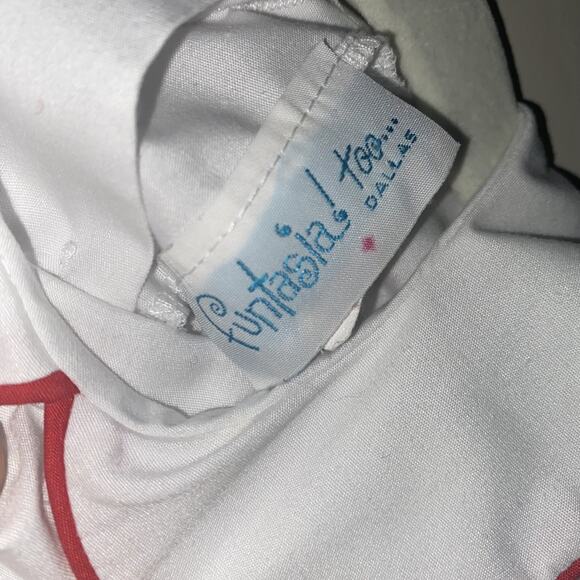 Kids' Funtasia Too! 24M Unisex White Shirt Red Piping Trim Holiday Fall Winter - Picture 3 of 6